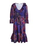 KOCH� Damen Knielanges Kleid Farbe Violett Gr��e 4