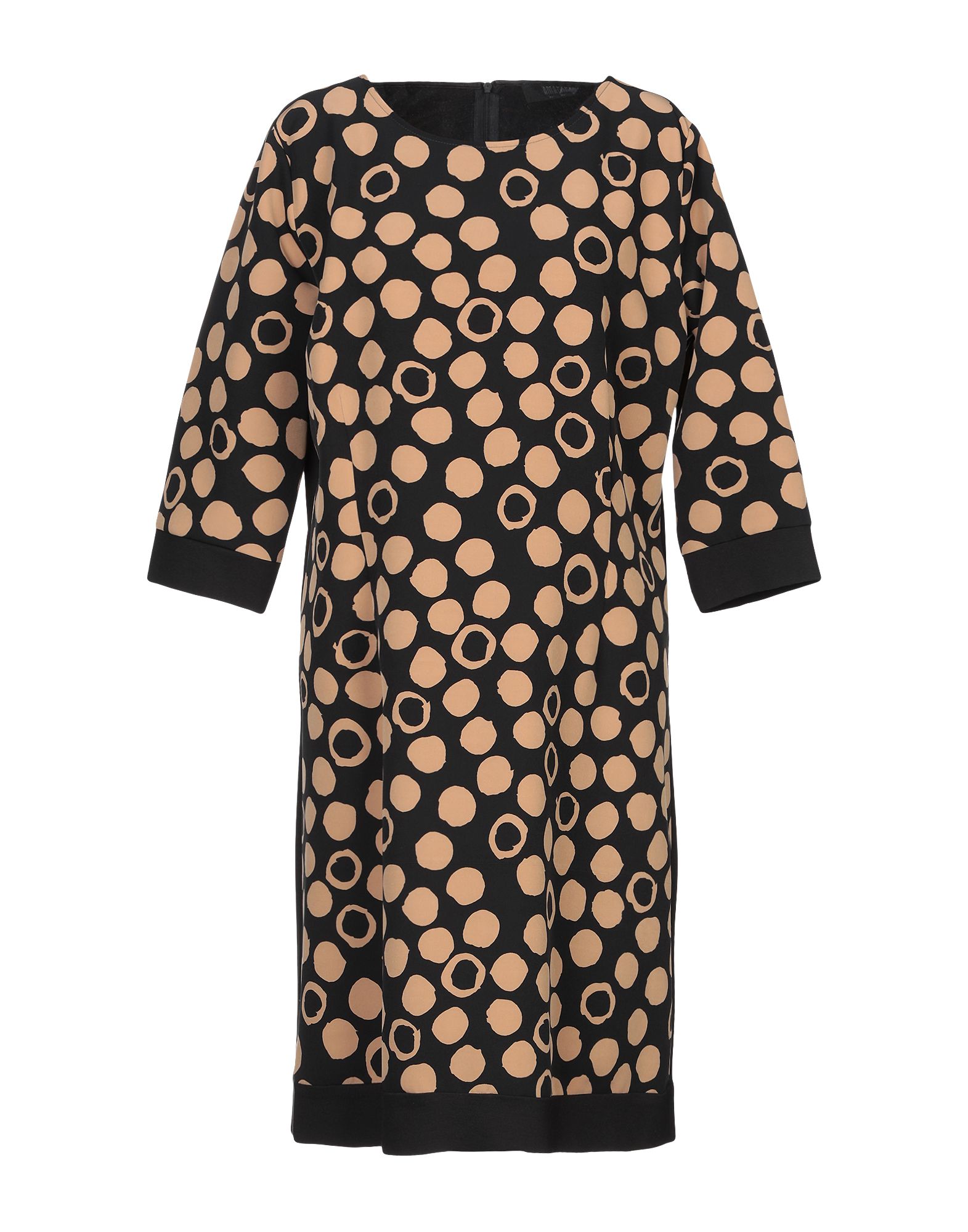 Платье до колена  - Черный цвет