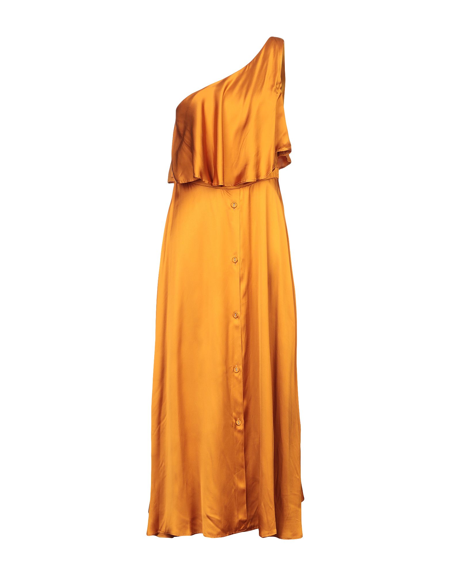 Длинное платье  - Оранжевый цвет