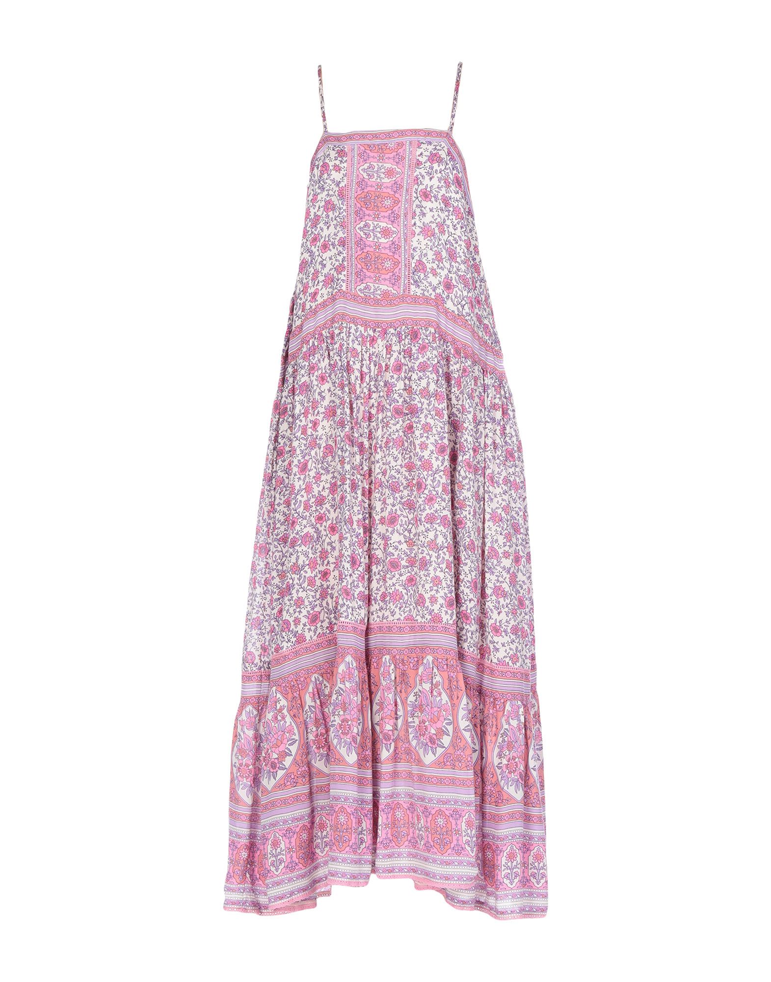 Длинное платье  - Абрикосовый,Розовый цвет