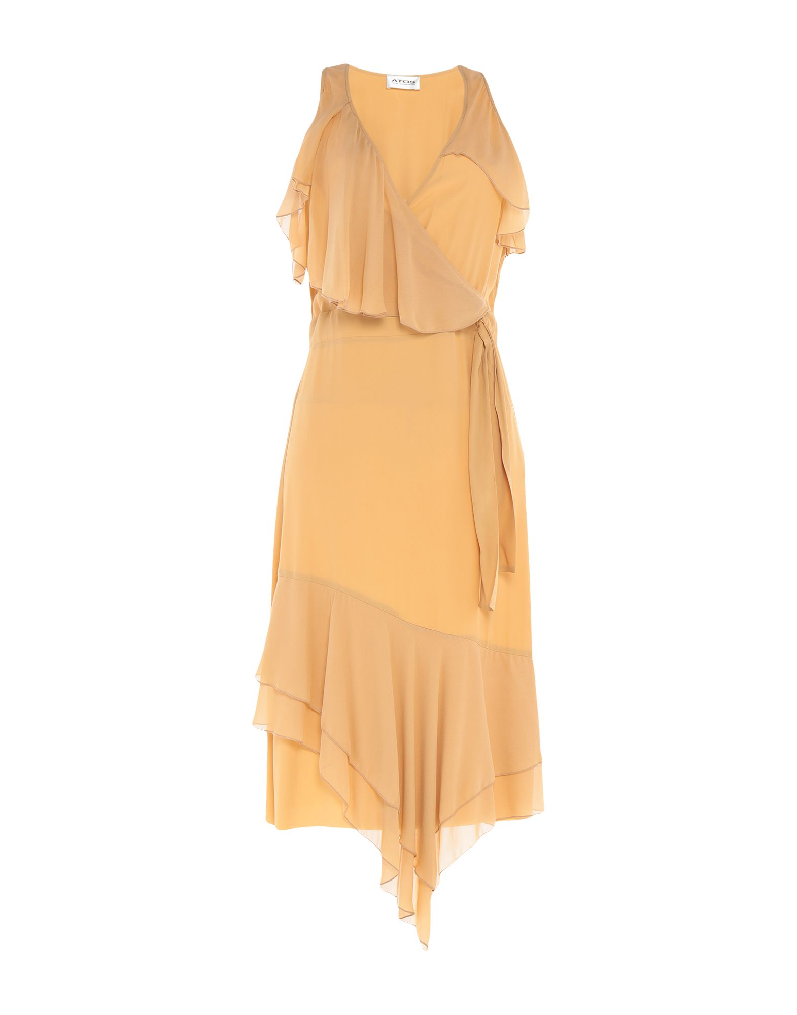 Платье до колена  - Желтый цвет