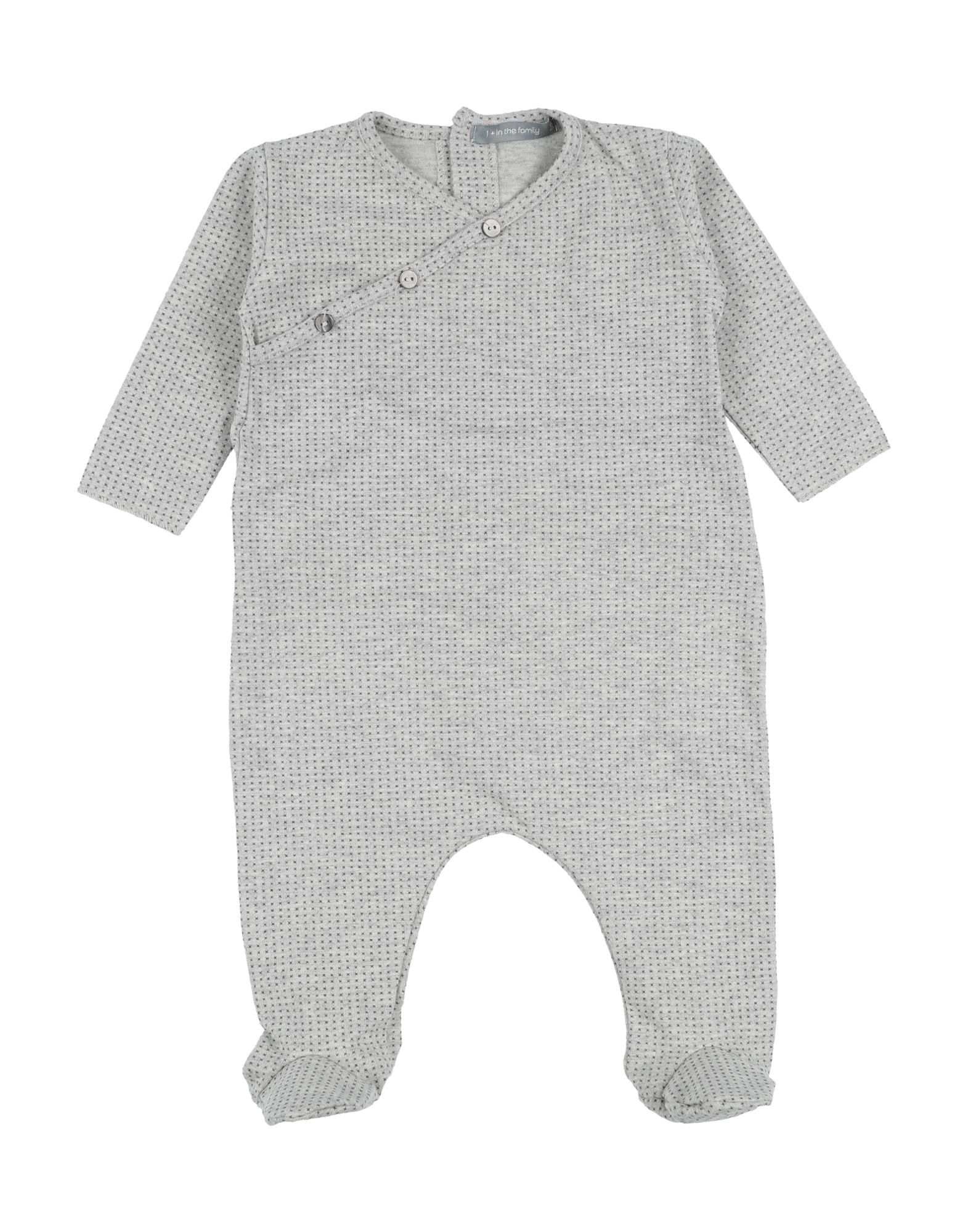 1+ In The Family Kids' One-pieces In Light Grey