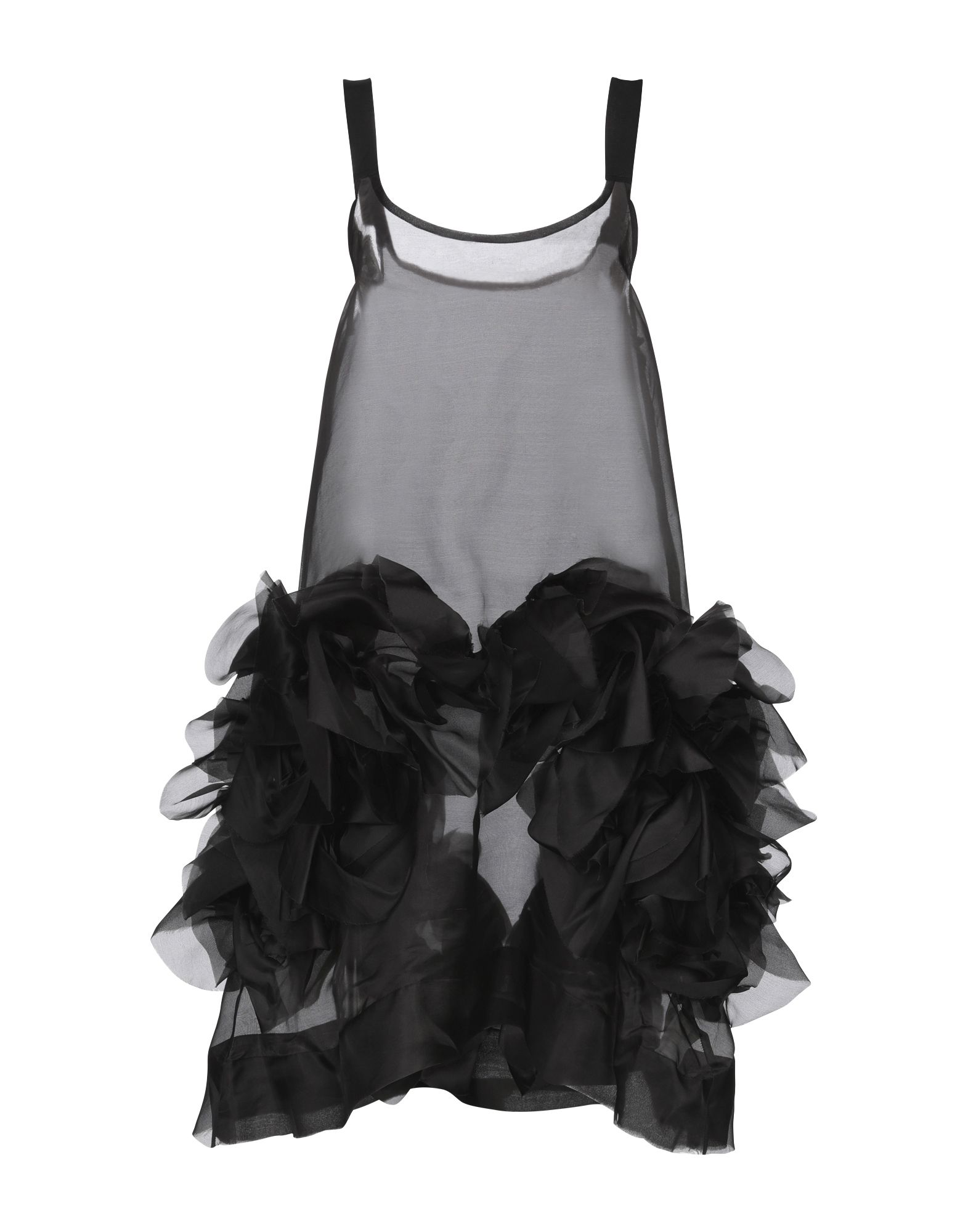 Короткое платье  - Черный цвет