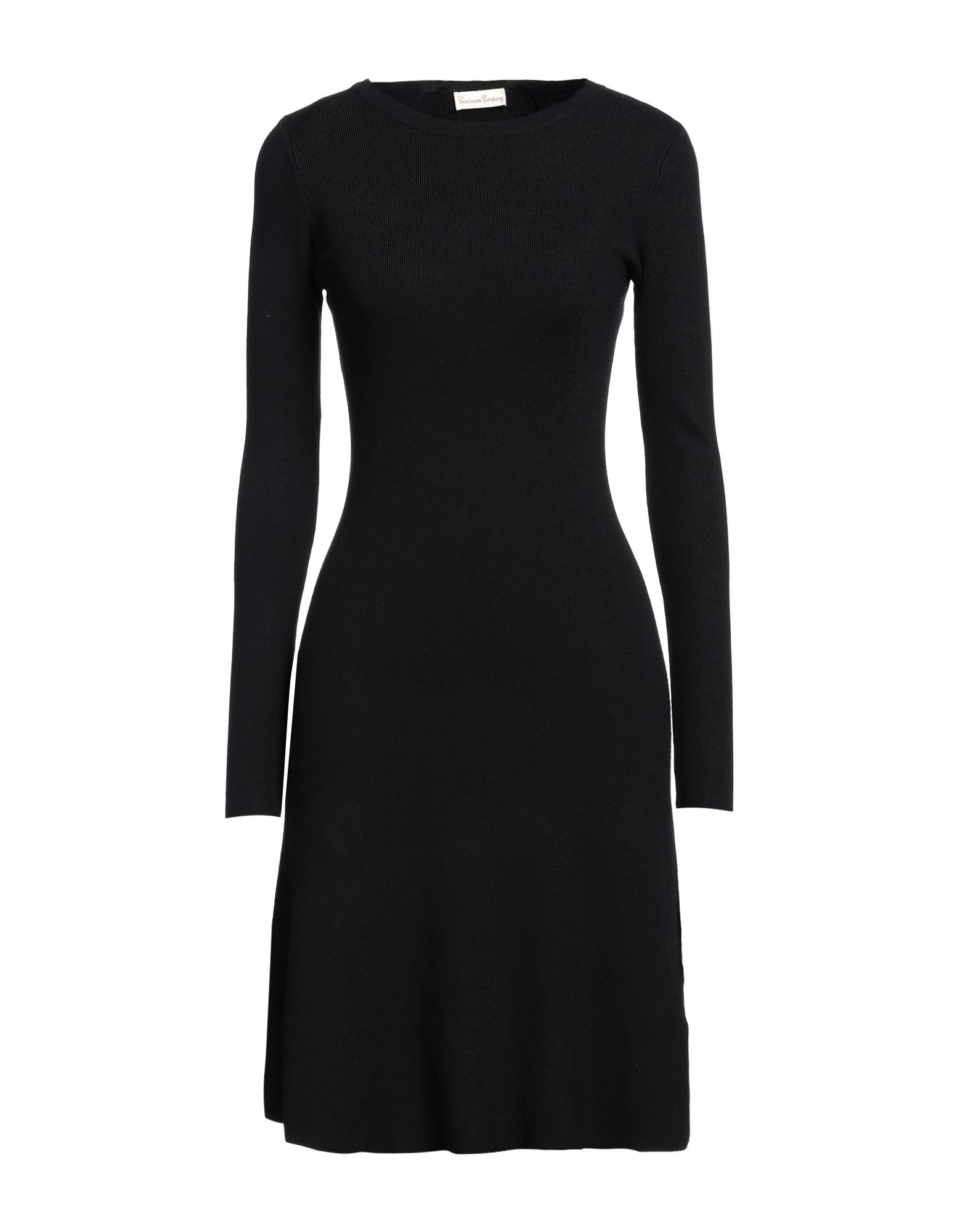 Cashmere Company Woman Mini Dress Black Size 12 Wool, Cashmere, Nylon, Elastane