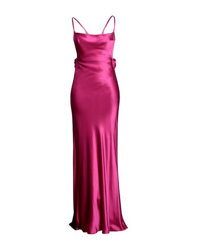 Galvan  London Galvan London Woman Long Dress Fuchsia Size 4 Silk In Pink