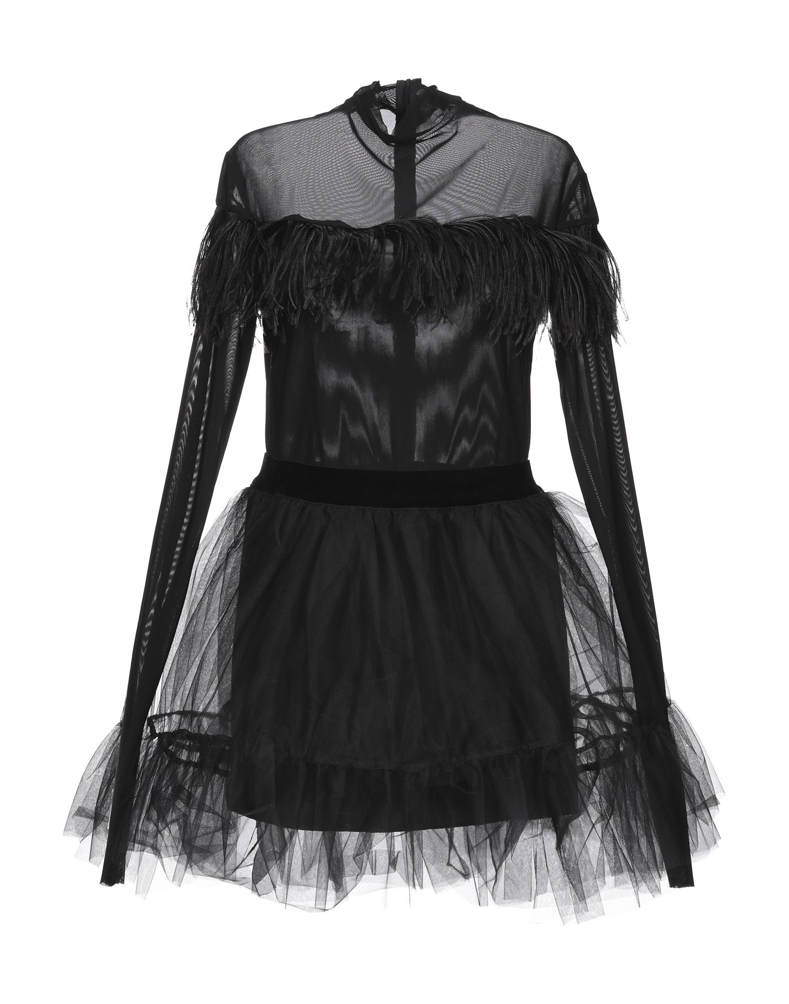 Короткое платье  - Черный цвет