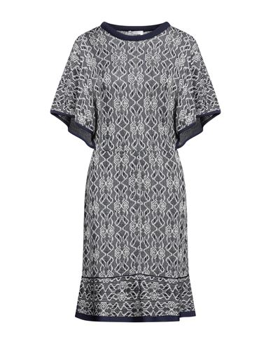 Chloé Woman Mini Dress Navy Blue Size Xl Viscose, Polyester, Polyamide