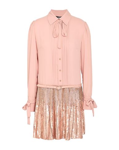 Elisabetta Franchi Woman Mini Dress Blush Size 4 Polyester, Plastic, Glass In Pink