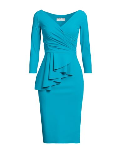 Chiara Boni La Petite Robe Woman Midi Dress Azure Size 4 Polyamide, Elastane In Blue