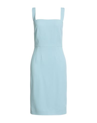 Dolce & Gabbana Woman Midi Dress Sky Blue Size 8 Viscose, Acetate, Elastane