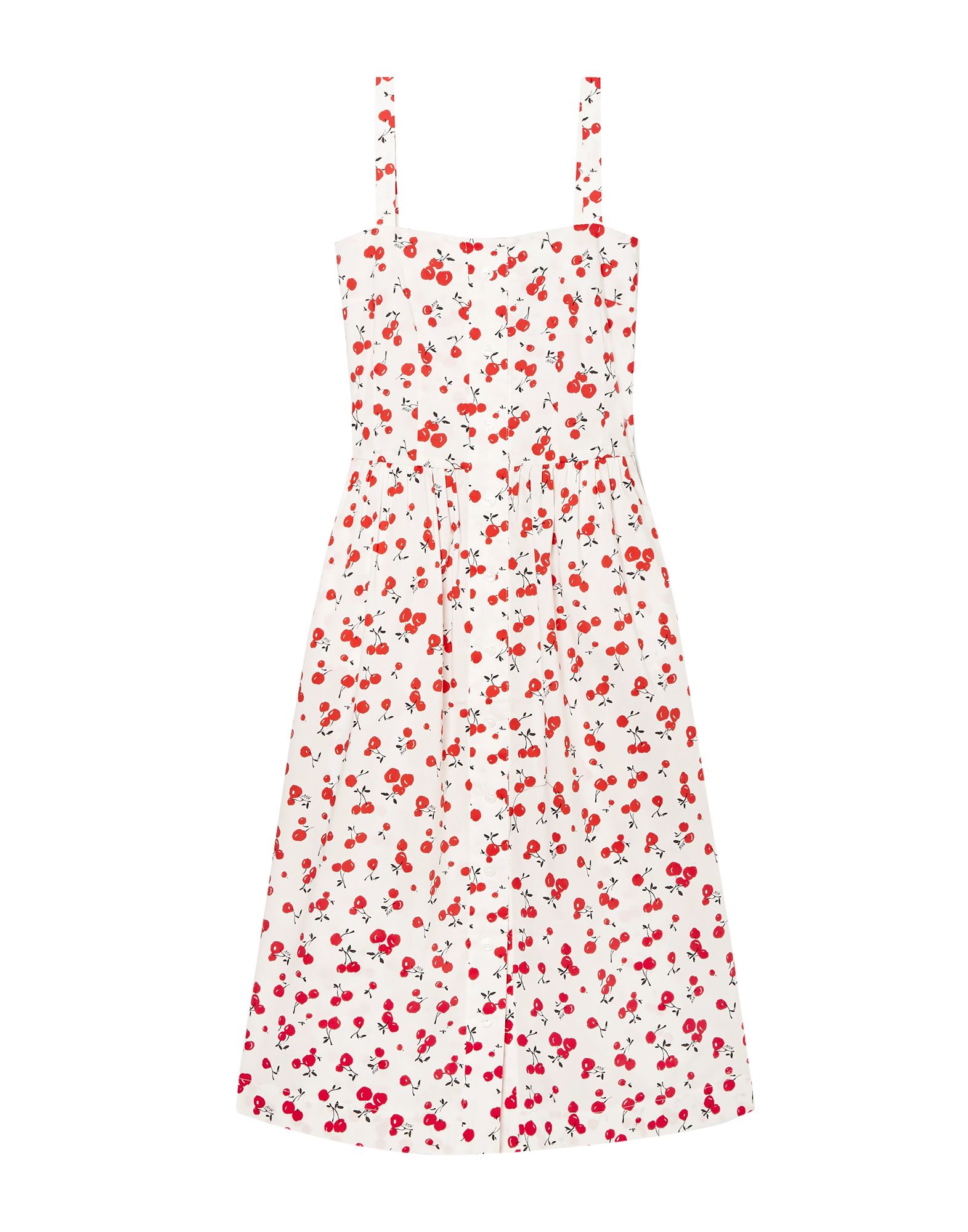 Платье до колена  - Белый цвет