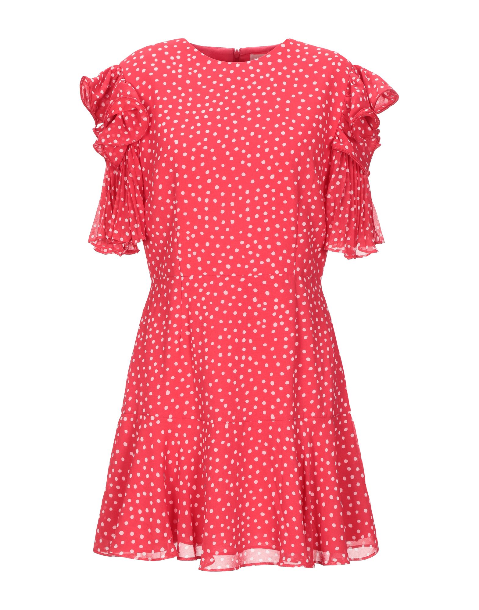 Короткое платье  - Красный цвет