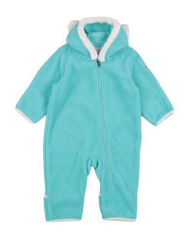 Columbia Tiny Bear Ii Bunting Newborn Baby Jumpsuits Turquoise Size 3 Polyester In Blue