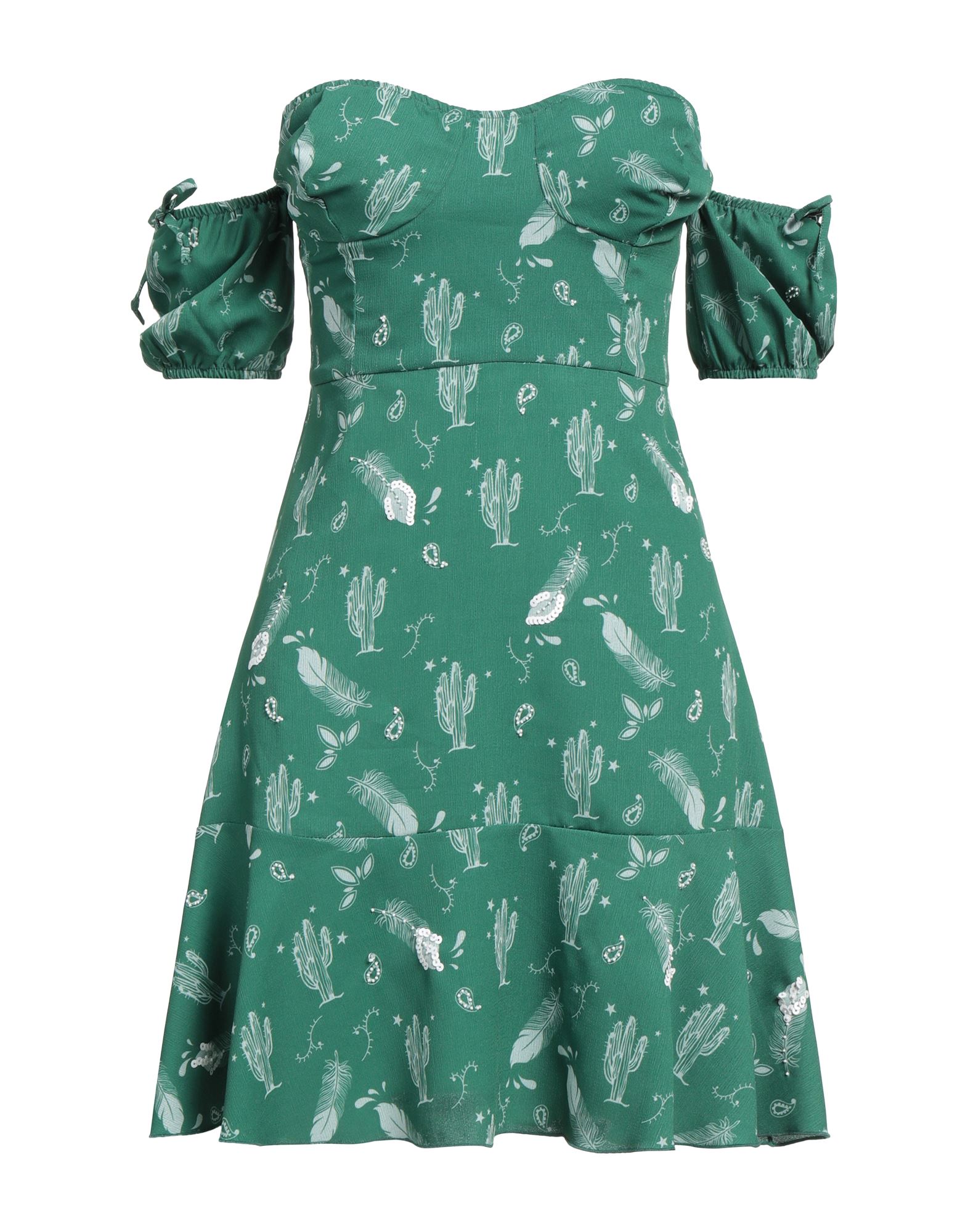 Chiara Ferragni Short Dresses In Green