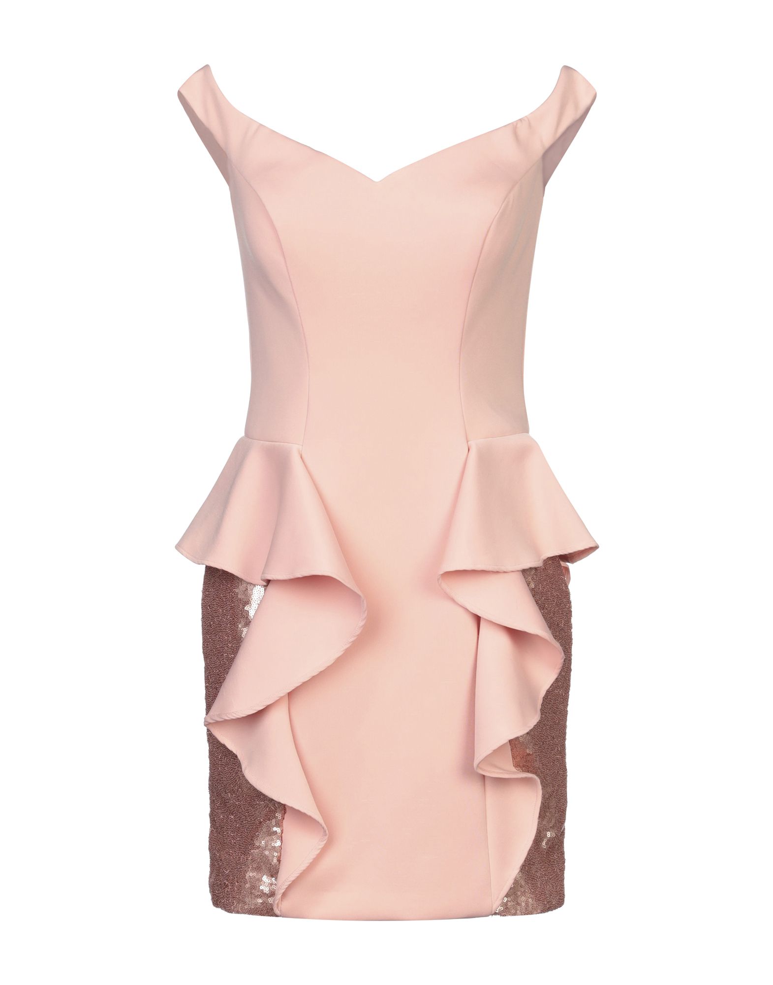 Короткое платье  - Розовый цвет