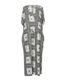 ORION LONDON Damen Midikleid Farbe Wei Gre 4