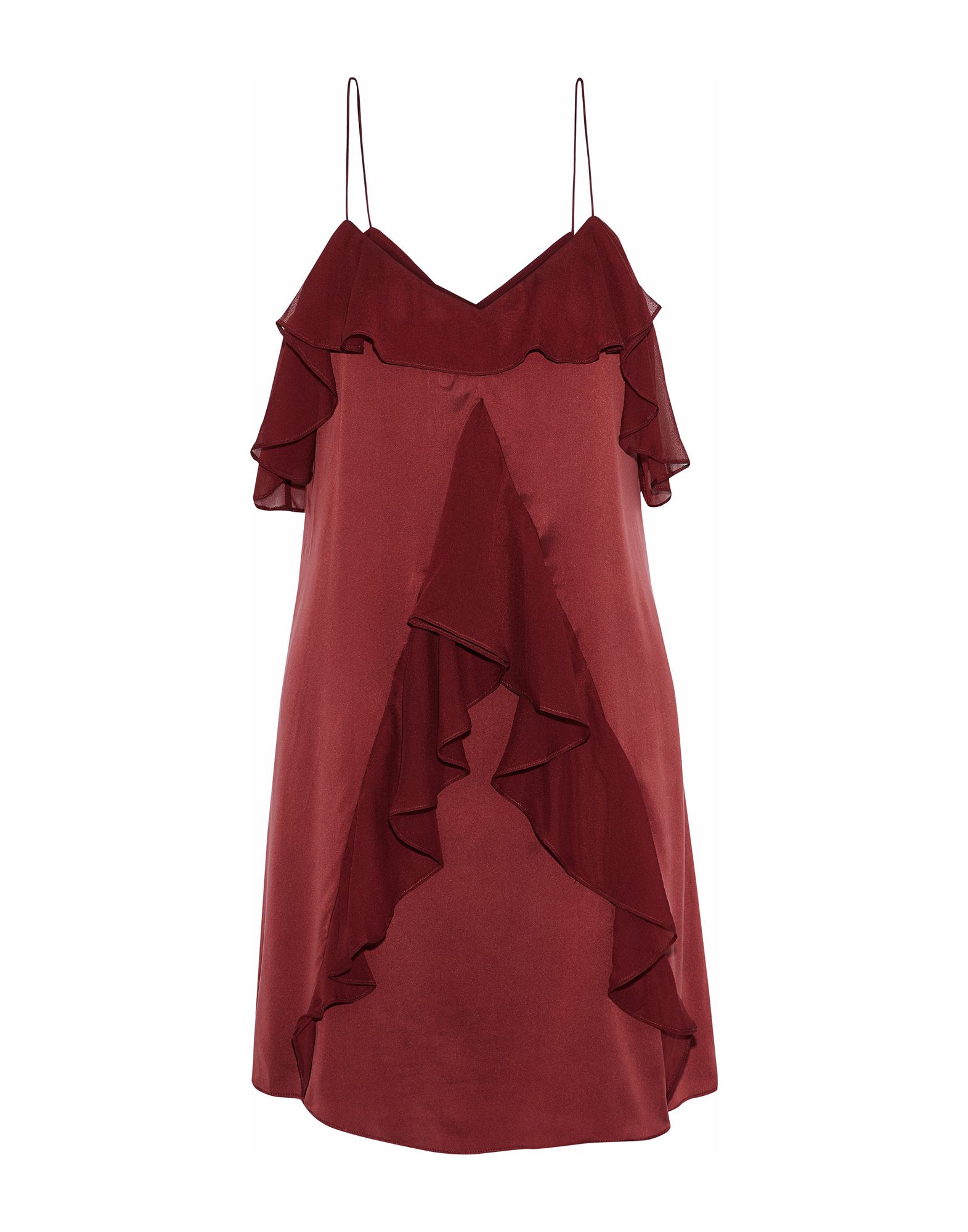 Короткое платье  - Коричневый цвет