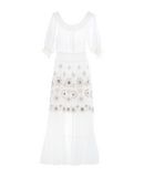 TENAX Damen Langes Kleid Farbe Wei� Gr��e 4