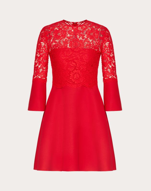 valentino red lace dress