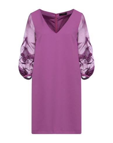 Woman Mini dress Mauve Size S Polyester, Silk