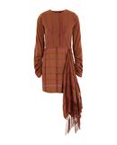 MOZH MOZH Damen Kurzes Kleid Farbe Braun Gr��e 5