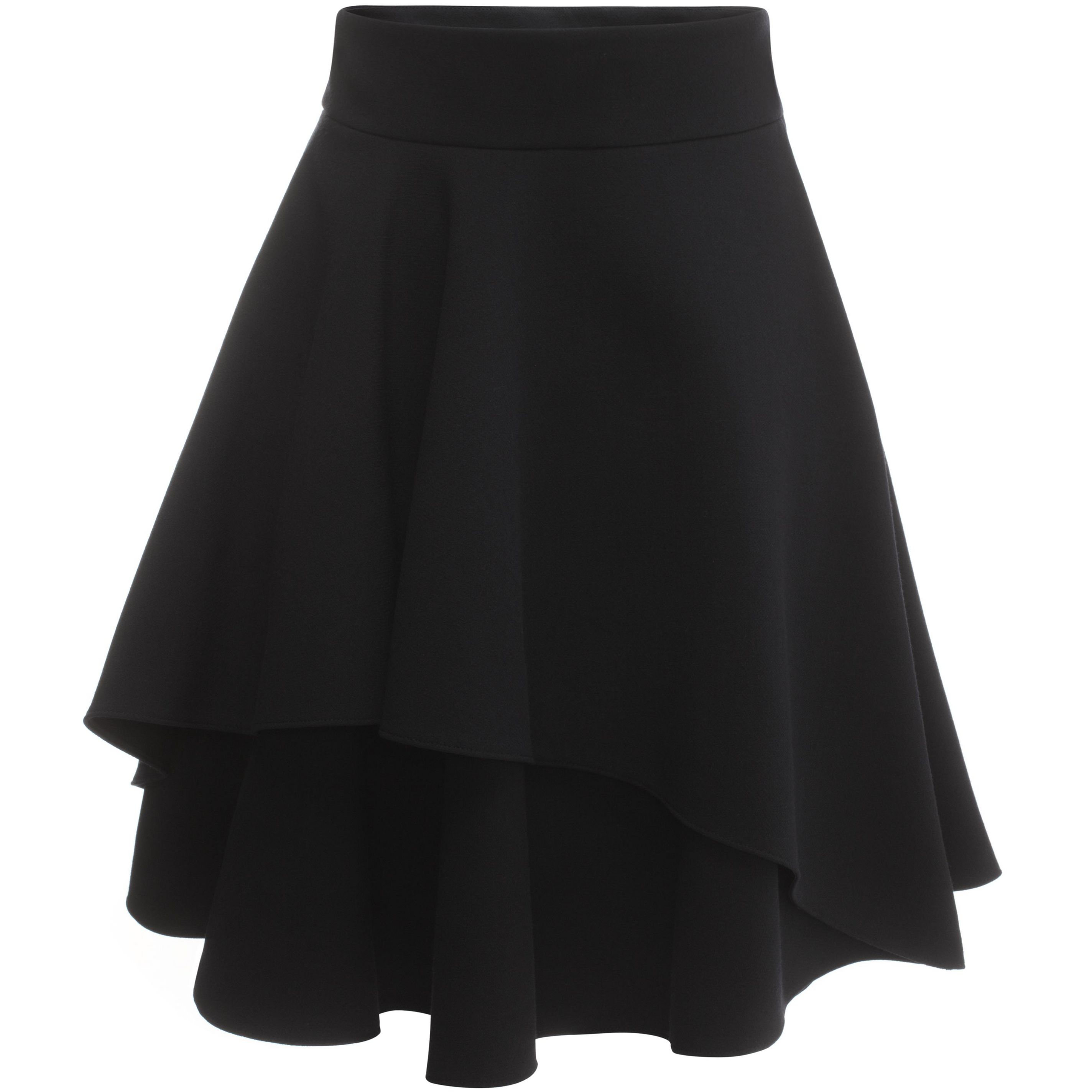 Folded Drape Mini Skirt Alexander McQueen | Skirt | Trousers Skirts