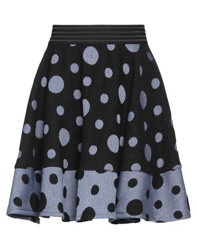 Woman Mini skirt Black Size S Polyester, Acrylic, Virgin Wool