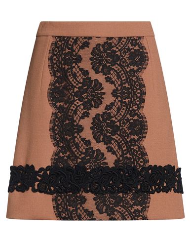 Dolce & Gabbana Woman Midi Skirt Brown Size 2 Virgin Wool, Polyamide, Cotton, Viscose, Elastane