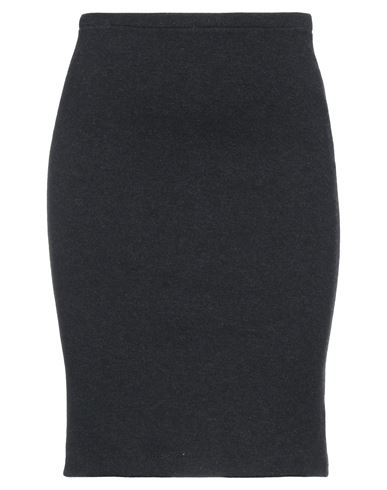 Majestic Filatures Woman Midi Skirt Black Size 3 Merino Wool