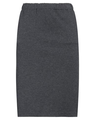 Shop Majestic Filatures Woman Midi Skirt Grey Size 4 Merino Wool