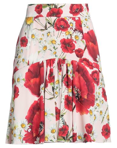 Dolce & Gabbana Woman Mini Skirt Pink Size 6 Silk, Elastane