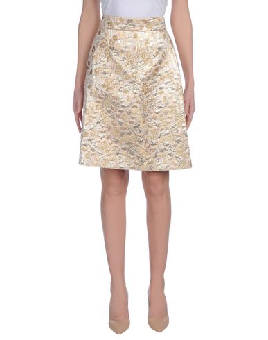 Woman Midi skirt Gold Size 2 Acrylic, Acetate, Lurex