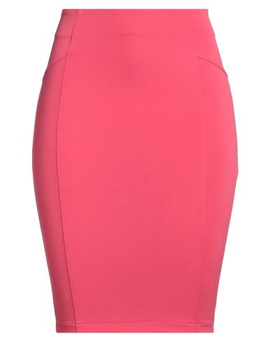 Woman Mini skirt Coral Size 2 Viscose, Polyamide, Elastane