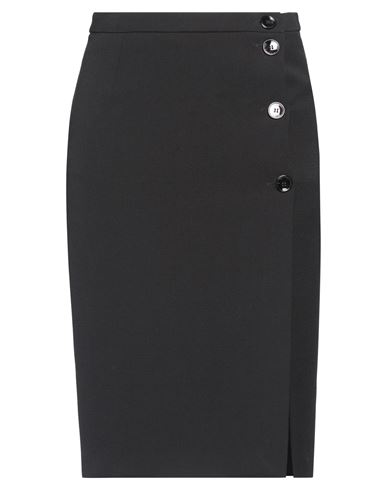 Ermanno Di Ermanno Scervino Woman Midi Skirt Black Size 6 Polyester, Viscose, Elastane
