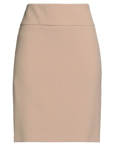 Peserico Sign Woman Midi Skirt Sand Size 10 Polyester, Viscose, Cotton, Elastane