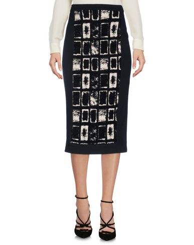 Woman Midi skirt Black Size 6 Cotton, Nylon, Elastane