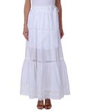 ALBERTA FERRETTI Damen Maxirock Farbe Wei� Gr��e 2