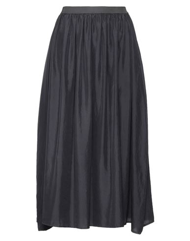 Rossopuro Woman Long Skirt Navy Blue Size Xxs Silk
