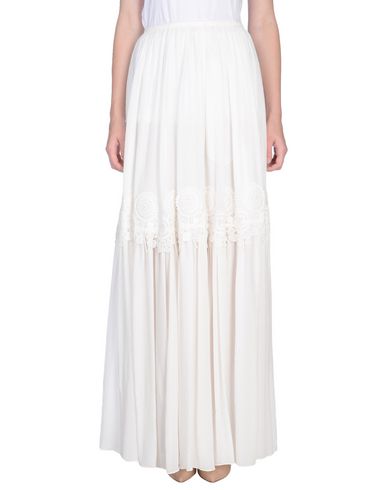 Chloé Woman Maxi skirt White Size 10 Silk