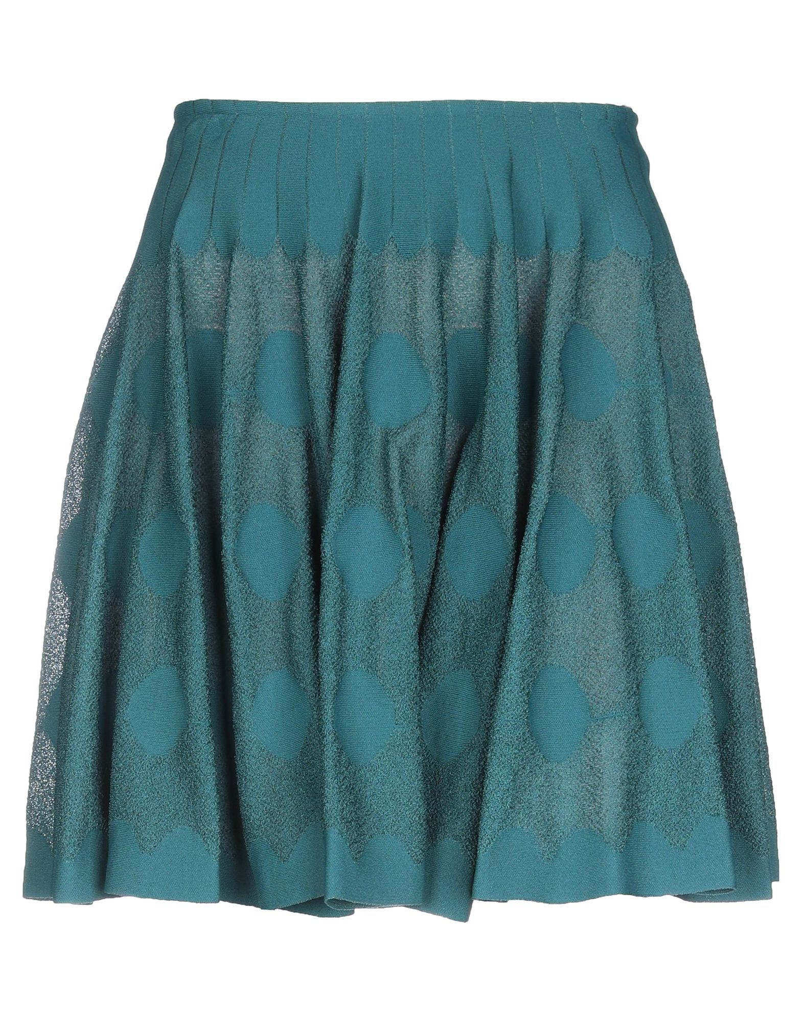Alaïa Knee Length Skirt In Deep Jade