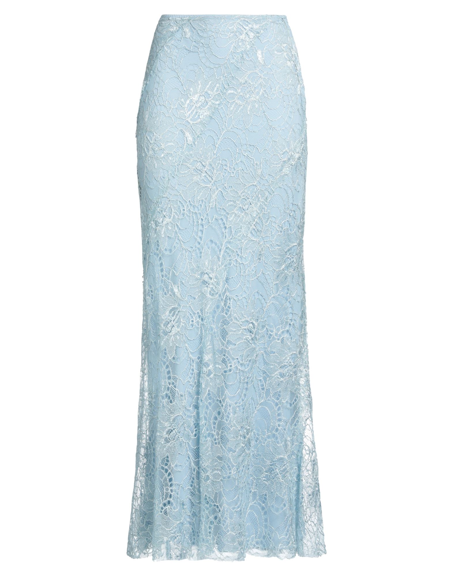 ALBERTA FERRETTI ALBERTA FERRETTI WOMAN MAXI SKIRT SKY BLUE SIZE 12 VISCOSE, POLYAMIDE,35372668UM 5