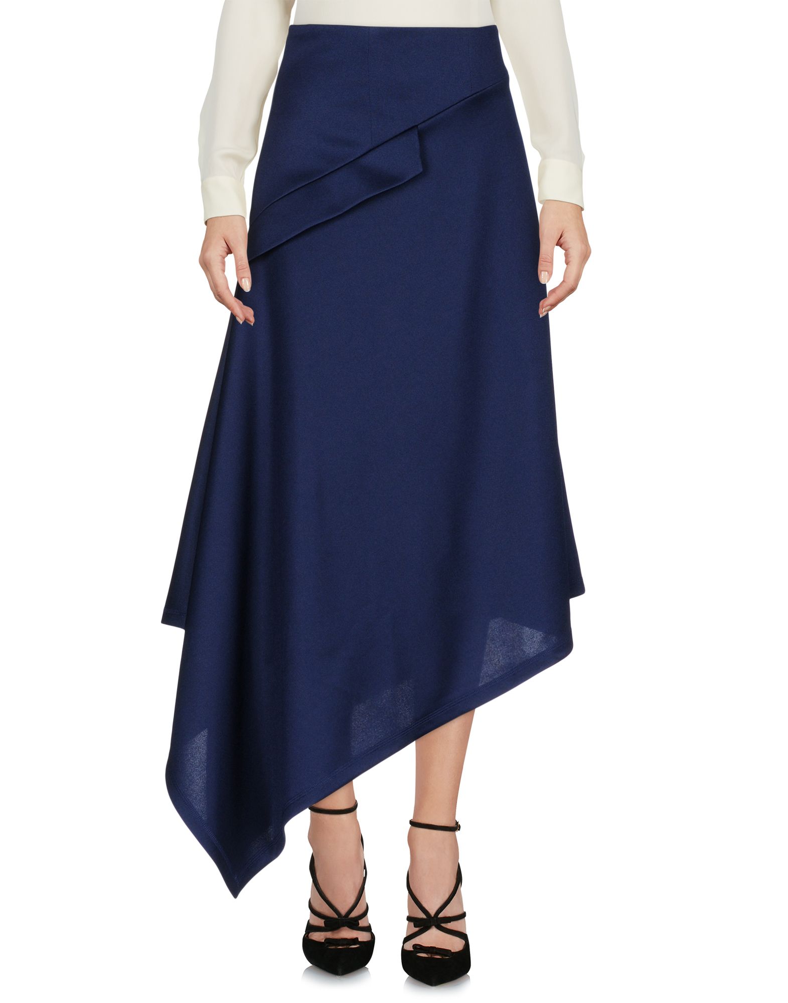 JW ANDERSON JW ANDERSON WOMAN MIDI SKIRT MIDNIGHT BLUE SIZE 6 POLYESTER,35373918MB 4