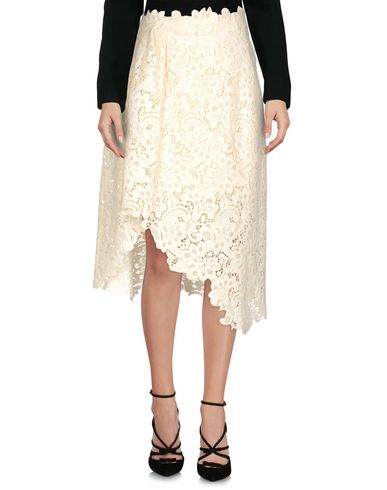 Woman Midi skirt Ivory Size 4 Acrylic, Wool, Polyester