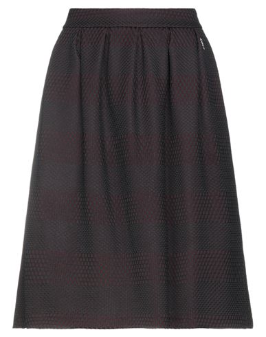 Woman Midi skirt Burgundy Size 6 Polyester