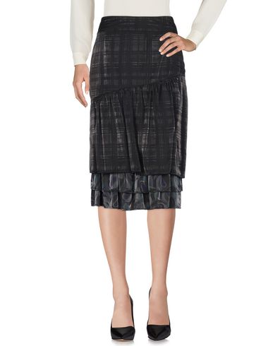 Angelo Marani Woman Midi skirt Black Size 16 Polyester