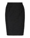 CRUCIANI Damen Knielanger Rock Farbe Schwarz Gr��e 7