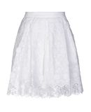 PICCIONE.PICCIONE Damen Knielanger Rock Farbe Wei� Gr��e 4