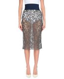BRAND UNIQUE Damen Midirock Farbe Milit�rgr�n Gr��e 3
