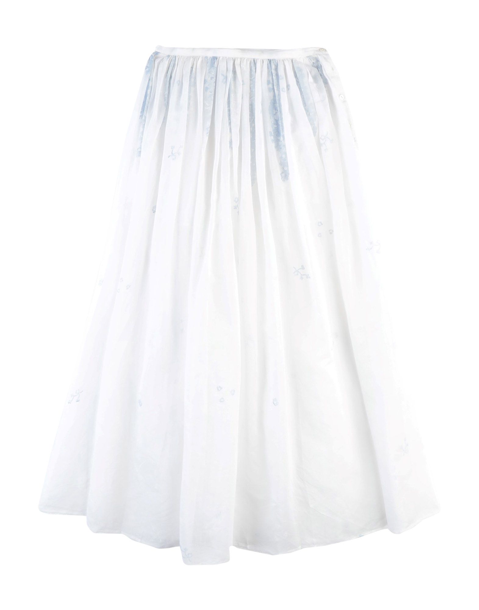 Длинная юбка  - Белый цвет