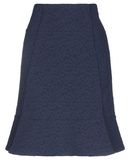 ROLAND MOURET Damen Knielanger Rock Farbe Dunkelblau Gre 2
